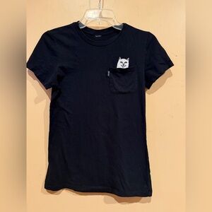 RIPNDIP Black Tee, Size S